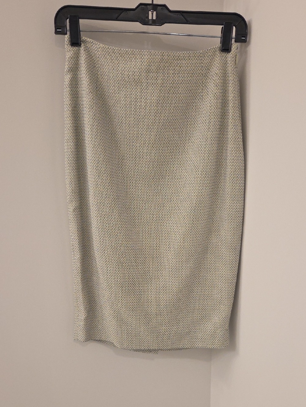 The Limited Light Green And Blue Textured Pencil Skirt